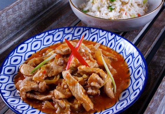 Sweet and Sour, Chilli Pork 