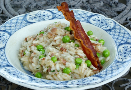 Pea and Pancetta Risotto